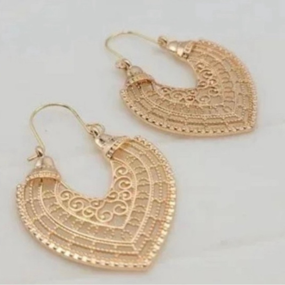 Gold Bohemian Style Dangle earrings